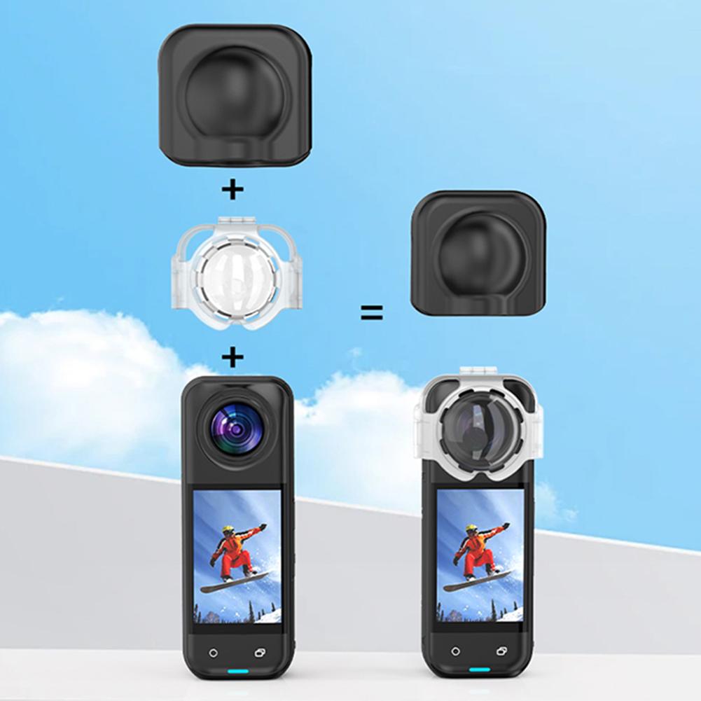 Для экшн-камеры Insta360 X5 Защитная крышка объектива Устойчивая к истиранию Защитная крышка объектива Легкая Защитная крышка объектива от царапин Защитный рукав для объектива