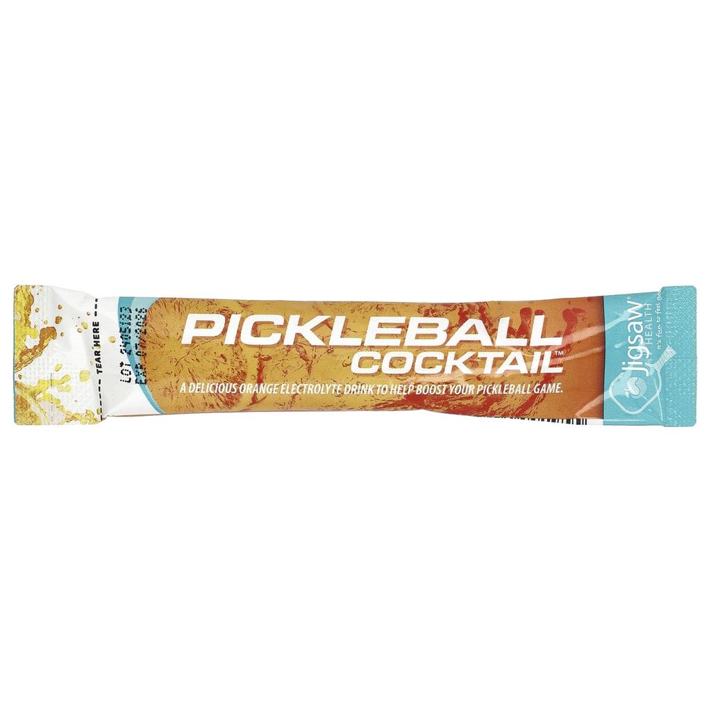 Jigsaw Health Pickleball Cocktail®, Безалкогольный электролитный напиток, Апельсин, 60 пакетиков, по 5 г каждый