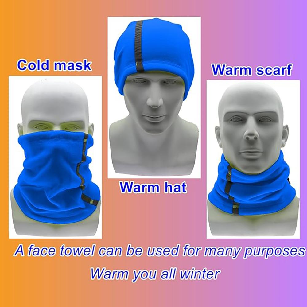 Winter Neck Gaiter Bandana Warmer Windproof Reflective Balaclava Face Cover Scarf headband for Outdoor Sport Cycling Hiking Skiing
