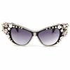 Diamond Studded Vintage Cat Eye Sunglasses For Women Retro Street Style UV Protection Eyewear Fashion Sun Glasses