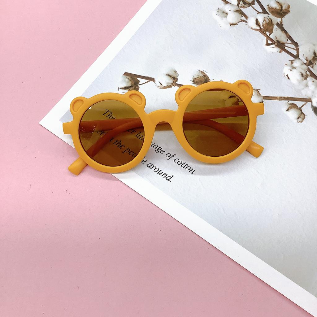 Солнцезащитные очки Vintage Bear Matte Wind, Cute Boy, Girl, Child, UV Protective, Детские солнцезащитные очки