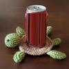 Подставка под стакан Yousheng Knitted Turtle Coaster, очаровательные вязаные крючком коврики для чашек, термостойкие впитывающие салфетки для стола, нескользящие подставки под стаканы в виде овцы для кухни и офиса