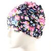 Шапочка для плавания с принтом цветов, высокая эластичность, для длинных волос, шапочка для дайвинга, шапочка для плавания, шапочка для бассейна