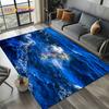 2025 Новый стиль Сине-зеленый Морская вода Морская волна Пейзаж Ковер Коврик для Гостиной Спальни Дома Декор Дивана, Нескользящий Коврик для Пола