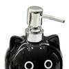 480Ml Ceramic Soap Dispenser Black Cat Design Lead-Free Soap Holder