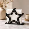 Heavy Duty Napkin Storage Shelf Hollow Napkin Container Retro Napkin Holder  Home Restaurant