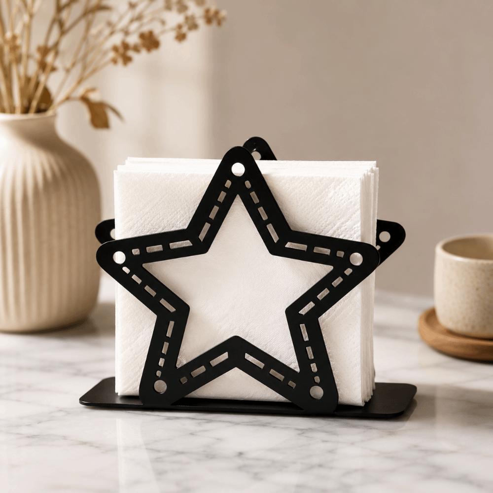 Heavy Duty Napkin Storage Shelf Hollow Napkin Container Retro Napkin Holder Home Restaurant