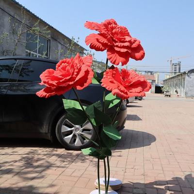 Новый 50см ПЭ Искусственный Пион Гигантский Оконный Дисплей Симуляция Пиона Цветочный Фон Настенное Украшение Фото Реквизит Искусственные Цветы