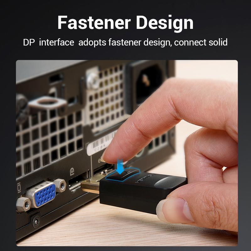 Vention Displayport-кабель VGA 1080P DP-VGA конвертер между мужчинами для ноутбука, проектора, монитора, порт дисплея к адаптеру VGA