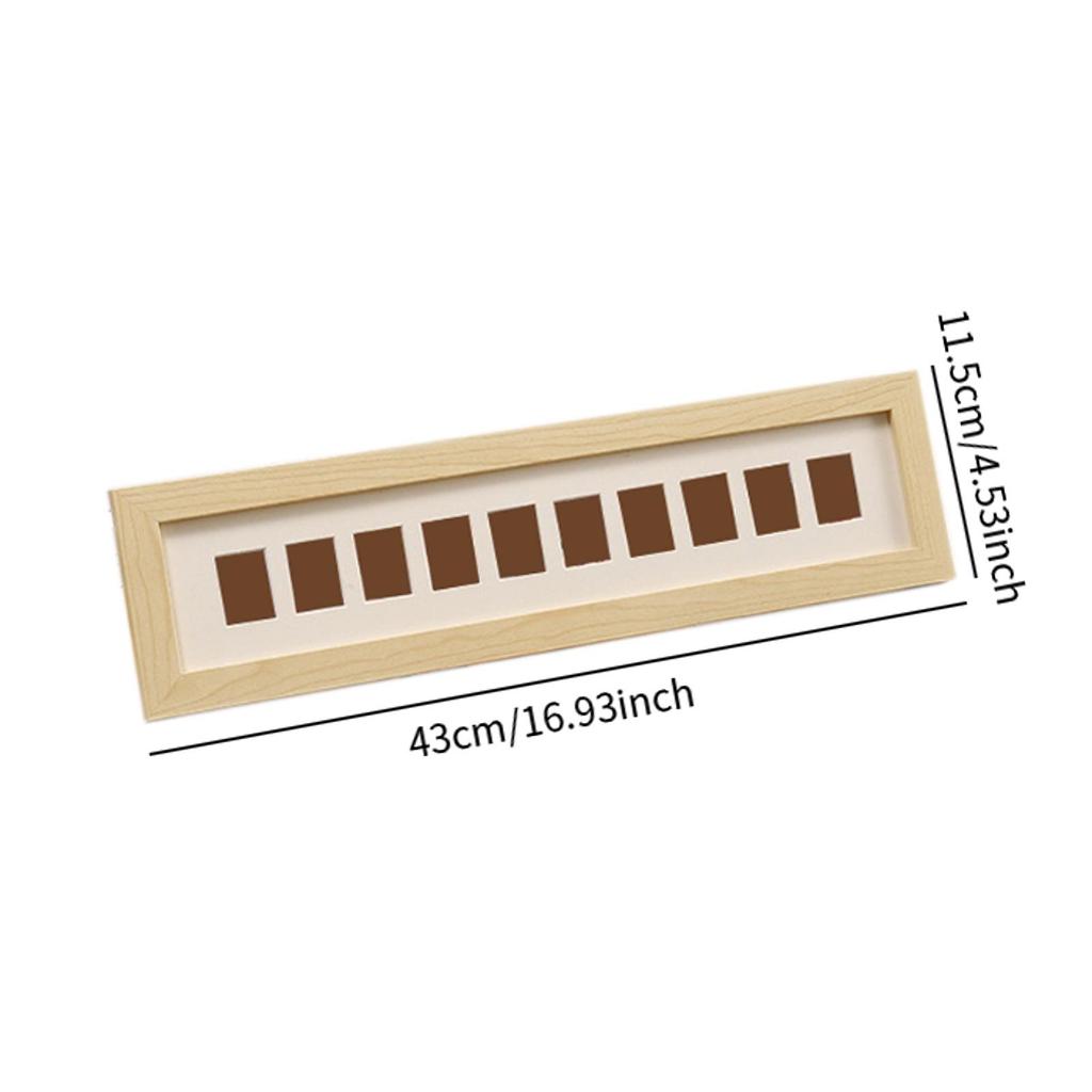 Picture Frame with Transparent Glass Display Tabletop Ornament for Home Decoration Photo Frame Standing