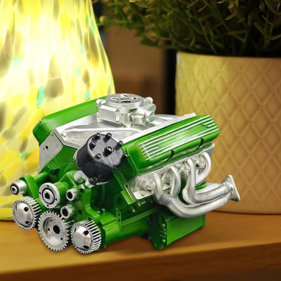Модель двигателя V8 Смоляная скульптура для домашнего декора Смоляная фигурка Декор стола Домашнее украшение Скульптура Ручная работа для письменного стола Книжная полка