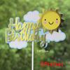 2/5Pcs Lovely Balloon Cake Topper Cute Cupcake Decor New Baking Cake flags tag