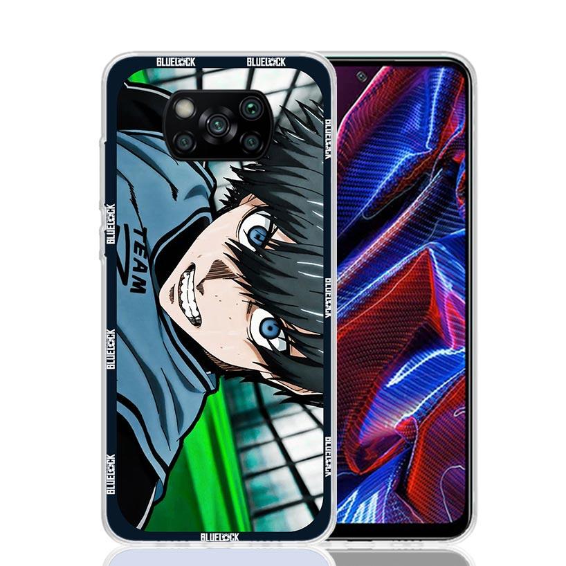Чехол для телефона Football Anime Blue Lock для Xiaomi Poco X7 X6 X5 Pro F7 Ultra Redmi 15C 15 13 13C 12 12C 10 10A 10C 9 9A 9C 9T