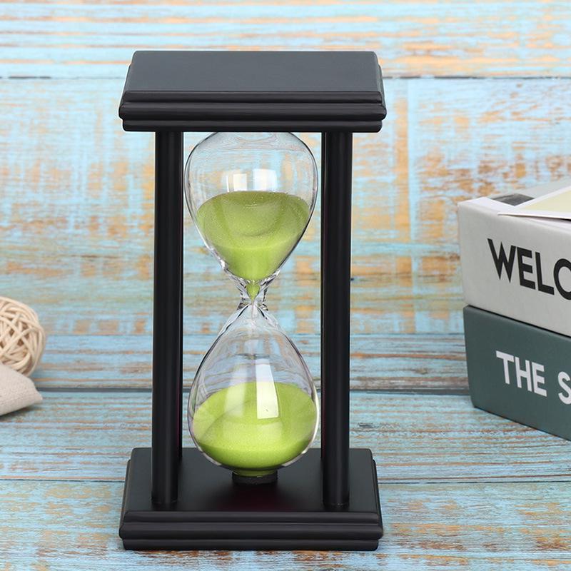 Multicolor Wooden Hourglass: 5/15/30 Minute Timer for Kids' Brushing & Creative Decor