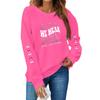 Breast  Sweatshirts For WomenRibbon Breast  Shirt Cute Dog Graphic  Long Sleeve Tops