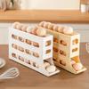4-layer Version Slide Egg Storage Box Refrigerator Side Door Storage Box Egg Rolling Food Grade Egg Holder Tray Automatic