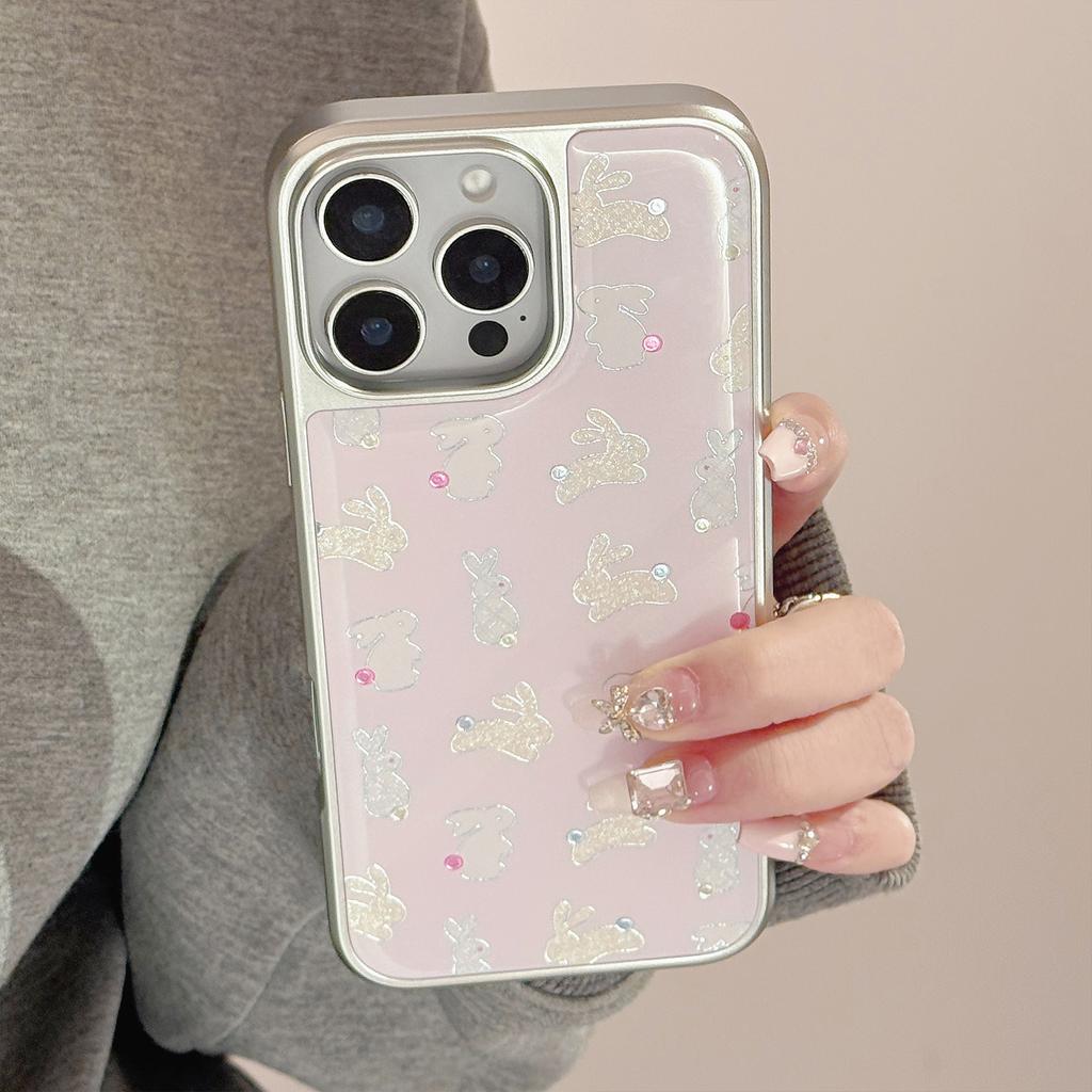 Чехол для мобильного телефона Gilded Apple 16pro Max Iphone Цвет Горошек Кролик 15 Милый 14 Подходит для 13 Huawei P70