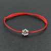 Handmade Round Rhinestones Zircon Thin Red Rope Thread String Braided Bracelets for Women Lucky Jewelry Gifts