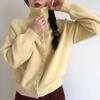 Versatile Turtleneck Knitted Cardigan Jacket Women's Autumn and Winter New Loose and Thin Thickened Soft Waxy Sweater