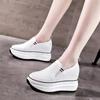 Trend Autumn New Women's Shoes Platform Rockers Inner Height Increase Leisure Sports Breathable Hole Shoes