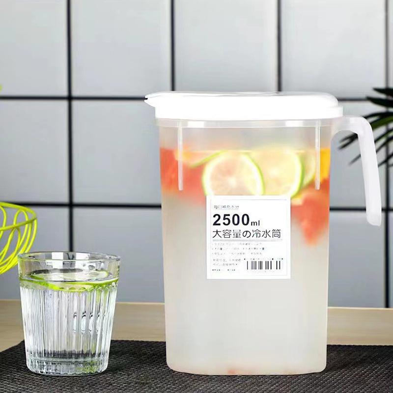 Холодильник для холодного чайника 1,8 л/2,5 л, бытовая бутылка для лимонада, посуда для напитков, контейнер для холодной воды для кухни, ведро для прохладной воды