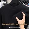 Мужской свитер JOW из 100% хлопка, толстой вязки, с круглым вырезом