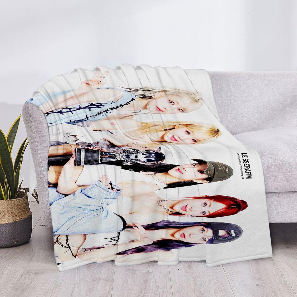 Плед для дивана Le Serafim Пушистые Мягкие Пледы Дом и Декор Покрывало Кровать Колено На заказ Аниме Роскошные Пледы Детские Милые