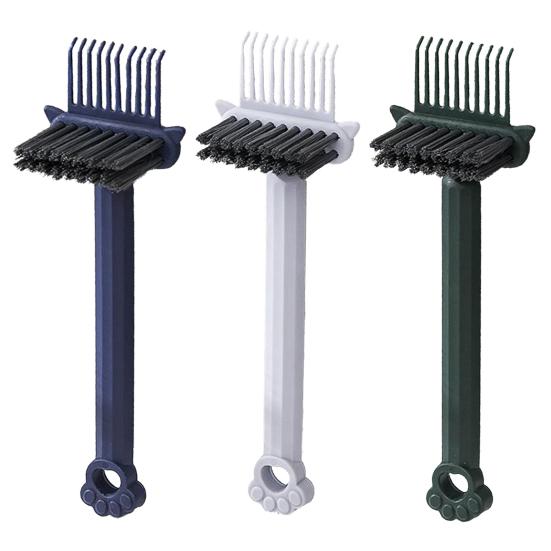 1/2/3/4 шт. Очиститель для волос с ручкой в виде кошачьей лапки Двусторонняя массажная расческа с воздушной подушкой Инструмент для чистки Портативный для дома, путешествий, салона Инструмент для удаления волос с расчески