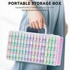 Bead Storage Box Large Capacity Multiple Compartments Transparent Design Rhinestones Painting Storage Container