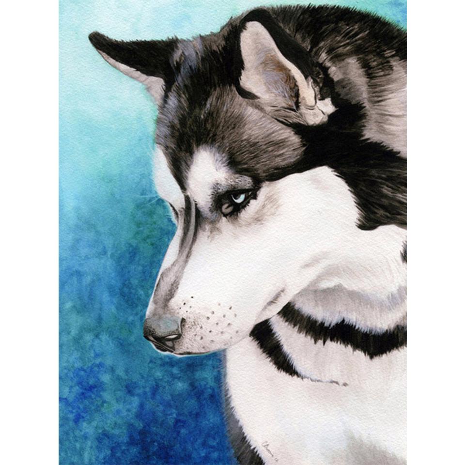 5D DIY алмазная живопись животное хаски картина полная алмазная вышивка горный хрусталь мозаика набор для вышивки крестом украшение мебели
