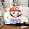 1 шт. Плюшевое одеяло Super Mario - Мягкое и удобное, подходит для всех сезонов, Идеальная идея для подаркаB0608m