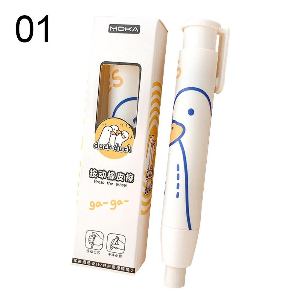Replaceable Rubber Core Pressing Pencil Eraser Students Prize Pen Type Eraser  School  Supplies