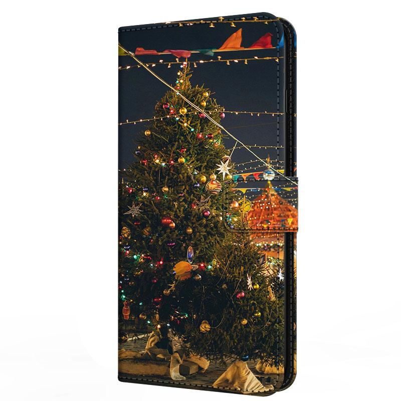 Чехол для Xiaomi Poco F7 F 7 с подставкой-книжка из кожи Merry Christmas Магнитный кошелек-защита Redmi Turbo 4 Pro