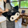 Мультяшная плюшевая сумка через плечо Sanrio Kuromi My Melody большой вместимости для повседневного использования