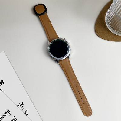 Для Huawei Watch 4 Pro/4/GT 4 46mm Универсальный 22мм Магнитная застежка Натуральная воловья кожа Ремешок для часов