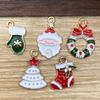 Christmas Decorations Charm Exquisite Diy Jewelry Charms Santa Claus Pendant High Quality Christmas Tree Charms For Earrings