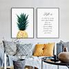 Скандинавская картина с ананасом, настенные постеры, Cuadros Decoracion, постеры и принты, растительный художественный постер, холст, картина без фоторамки