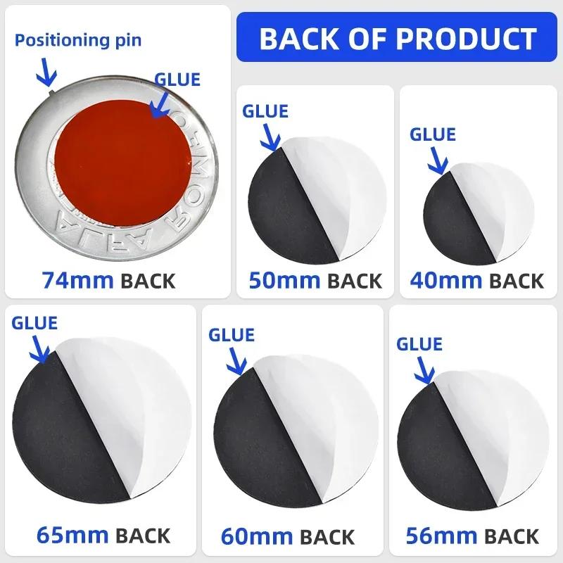 For Alfa Romeo 2026 Hot Sticker Car Hood Front Rear Trunk Steering Wheel hub sticker Emblem Badge For Alfa Romeo 159 147 Giuliet