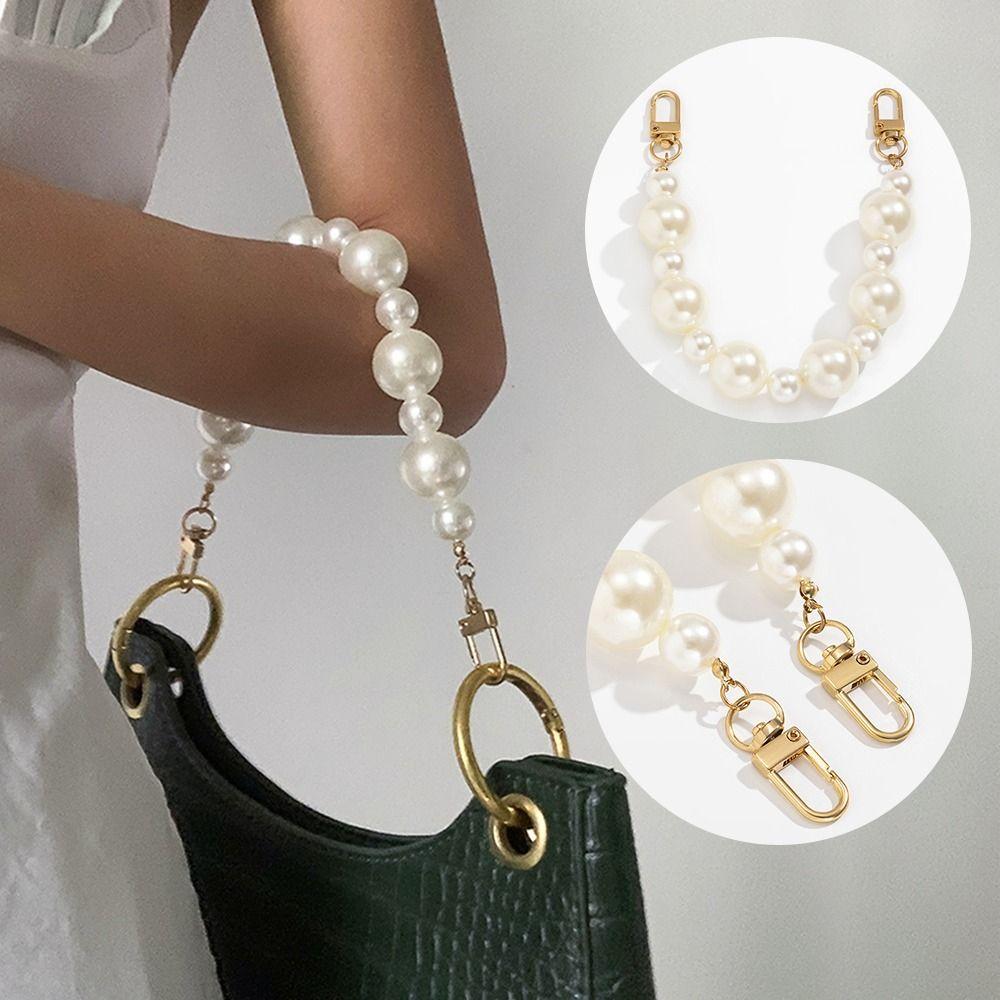 Металлические сменные ручки, имитация жемчуга, украшение для сумки, сумка на ремне, цепочка, ремень для сумки