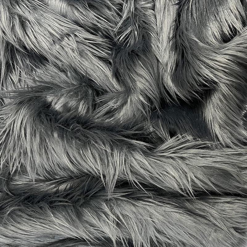 Мягкий длинный мех ткань красочный квадратный плюшевый искусственный пэчворк DIY ручной работы Рождественская кукла борода волосы подушка швейный материал Аксессуар