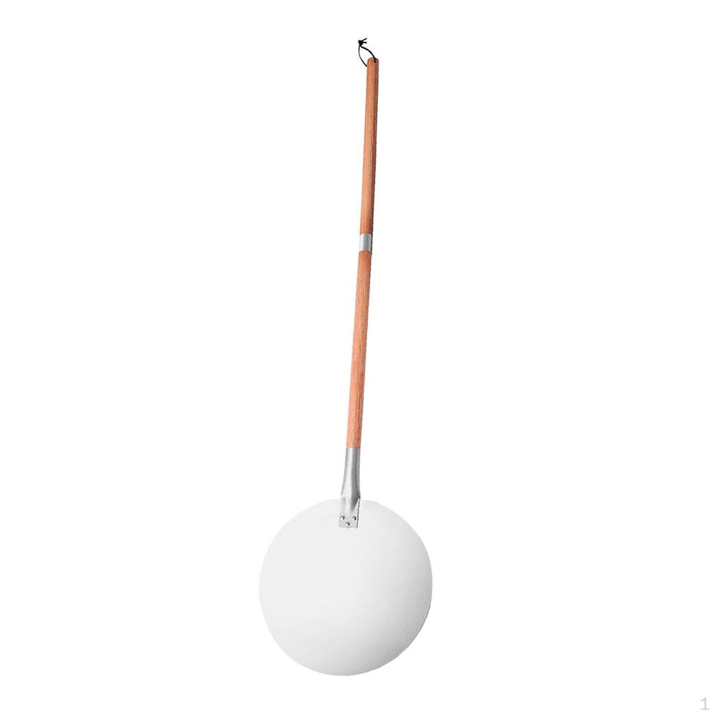Pizza Spade, Convenient, with Wooden Handle, Homemade Bread Metal Paddle Peel for