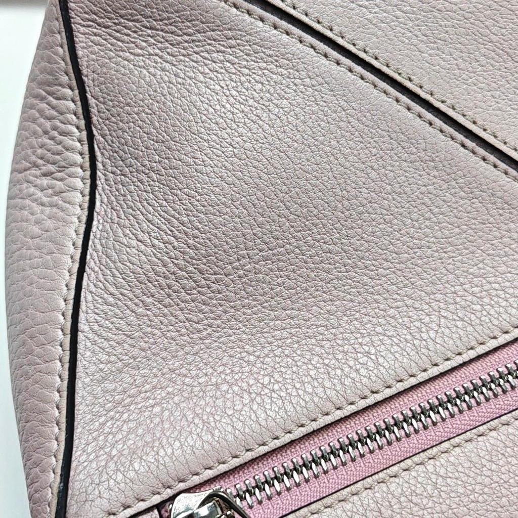 [Pre-Owned] Puzzle Patterned Leather Shoulder Bag - Good #1TCTGB3