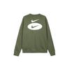 Nike Толстовки Мужские Прочный Зеленый Круглый Вырез Утепленные Другое DM5461-326