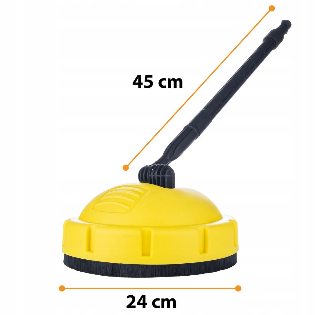 Rosfix Pressure Washer Kit for Karcher K2–K7: Patio Brush, 15° Bent Lance, 5 Nozzles, 1L Foam Cannon + Powder