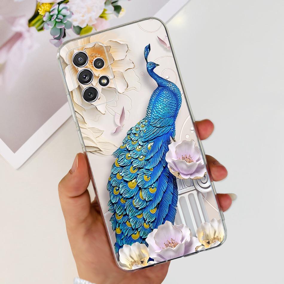 Чехол для Samsung Galaxy A52 Чехол Samsung A52s 5G Элегантная Печать Мягкий Силикон ТПУ Задняя Крышка Телефона Для Samsung A52 4G 5G A 52 52s