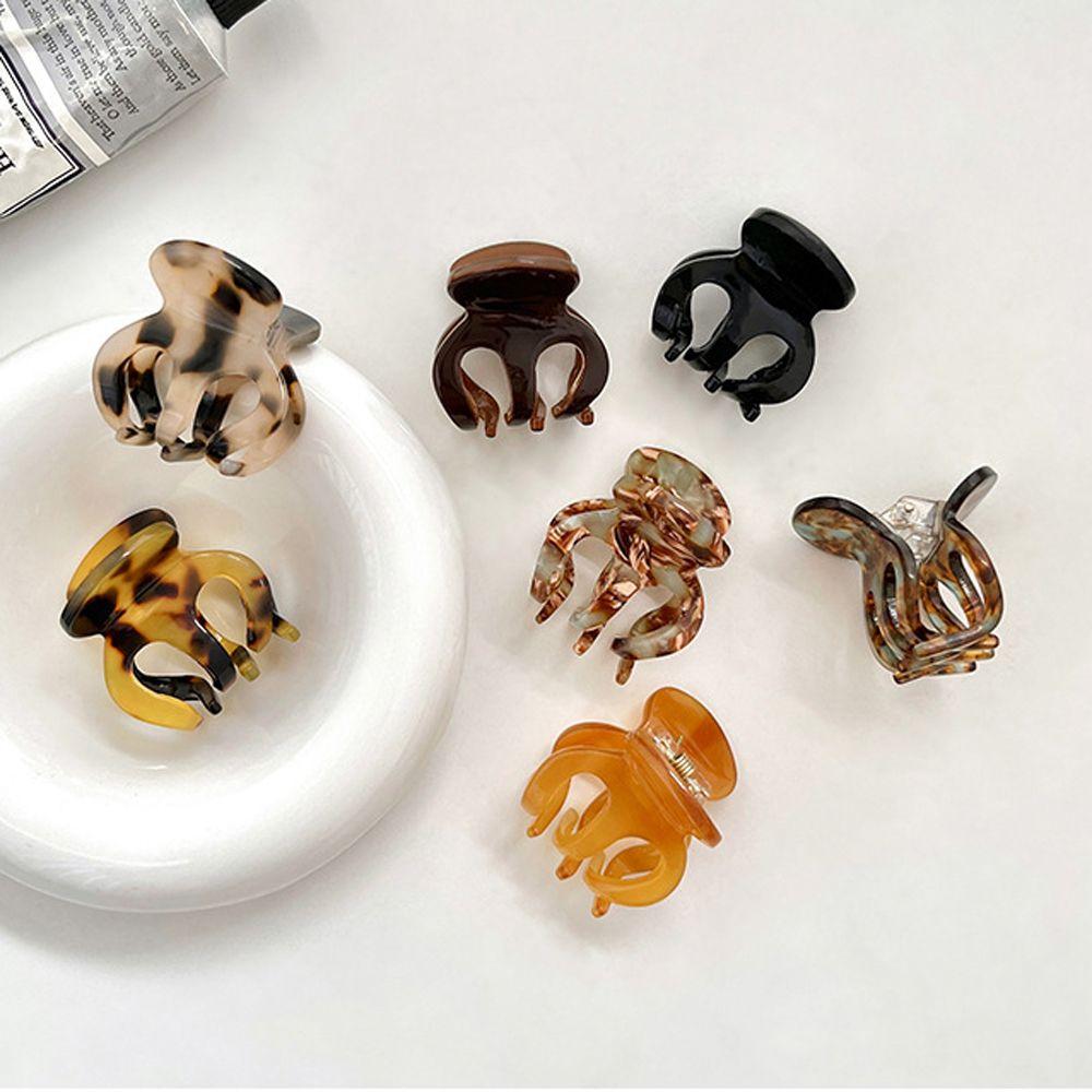 Horsetail Small Gripper Elegant Women Hair Claw Korean Style Hair Clip Acetic Acid Small Shark Clip