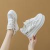Женская обувь новая обувь на толстой подошве типа «маффин», сетчатая спортивная и повседневная обувь, дышащая, модная, белая обувь, сандалии