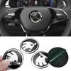 2025 Hot 42mm Car Interior for SKODA Kodiaq Yeti Rapid Spaceback Fabia 1 2 Karoq Octavia A5 RS Superb Steering Wheel Emblem Stic