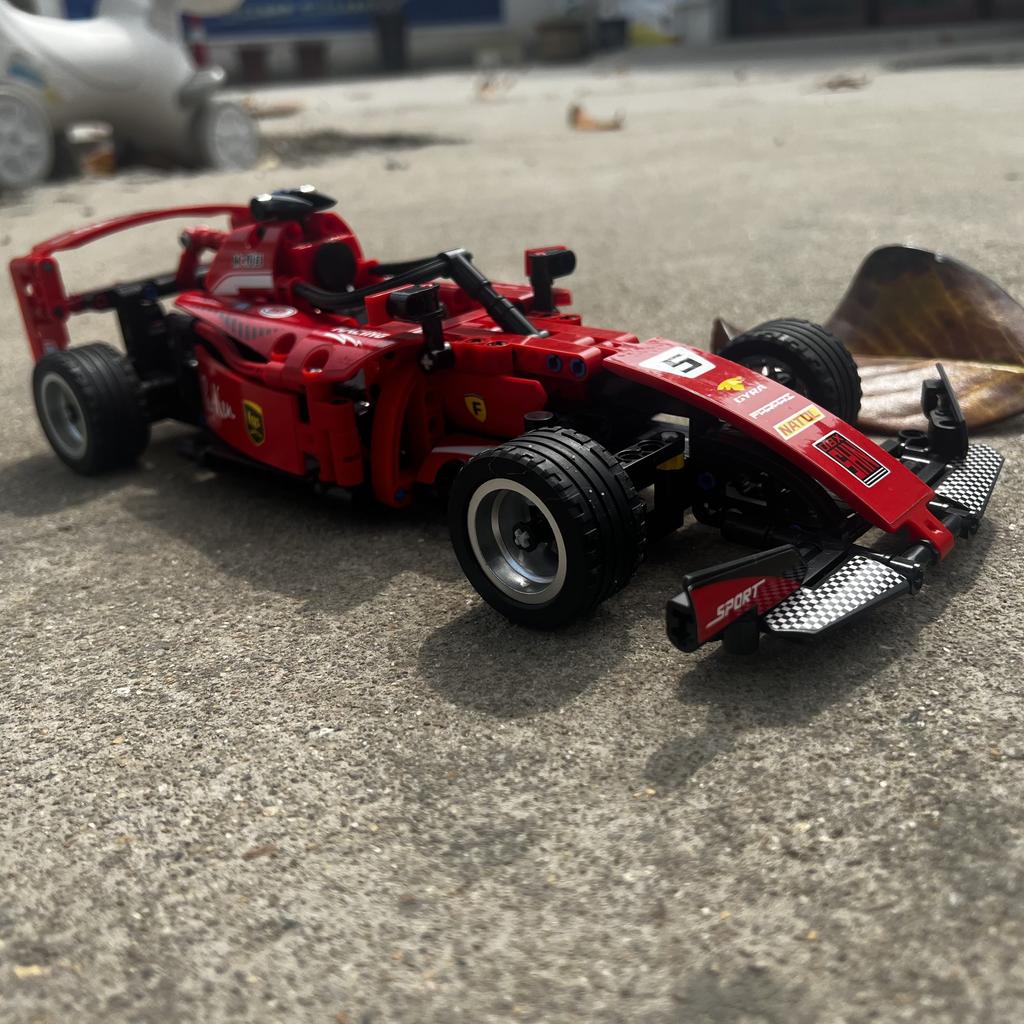 Детская игрушка-суперкар с дистанционным управлением, модель гоночного автомобиля из строительных блоков с мелкими деталями, совместимый конструктор для мальчиков