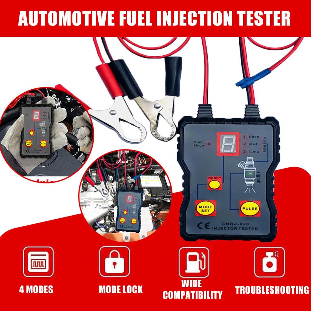Injector Tester Machine 12V Scan Gauge Diagnostic Tool For System Maintenance Performance Checks Troubleshooting Repair Shops